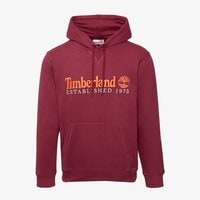 Bluza męska TIMBERLAND BLUZA Z KAPTUREM EMBROIDERY LOGO BRUSH BACK HOODI tb0a5nr26001 kolor bordowy