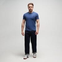 T-shirt, koszulka męska TIMBERLAND T-SHIRT CHEST LOGO SS TEE SLIM tb0a2br3eyo1 kolor granatowy