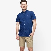 Koszula męska TIMBERLAND KOSZULA SS TIOGA RIVER TEXTURE SHIRT SLIM tb0a1nvxg661 kolor granatowy