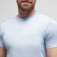 T-shirt, koszulka męska TIMBERLAND T-SHIRT CHEST LOGO SS TEE SLIM tb0a2br39401 kolor blekitny