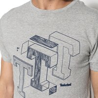 T-shirt, koszulka męska TIMBERLAND T-SHIRT SS KENNEBEC RV SEASONAL BRAND a1l7m052 kolor szary
