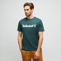 T-shirt, koszulka męska TIMBERLAND T-SHIRT KENNEBEC RIVER LINEAR LOGO TEE tb0a5upq3171 kolor turkusowy