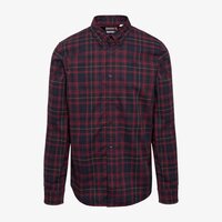 Koszula męska TIMBERLAND KOSZULA STRETCH POPLIN CHECK SHIRT tb0a5m16eys1 kolor bordowy