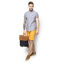 Koszula męska TIMBERLAND KOSZULA SS RATTLE RV MIN GING POP a1am7b08 kolor niebieski