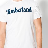 T-shirt, koszulka męska TIMBERLAND T-SHIRT SS KENNEBEC RVR LINEA a1lao100 kolor biały