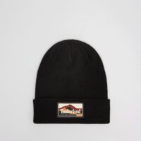Czapka zimowa damska TIMBERLAND CZAPKA MOUNTAIN PATCH BEANIE tb0a663t0011 kolor czarny
