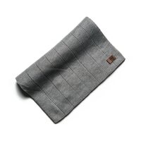 Damskie TIMBERLAND SZALIK RIB SCARF WITH LOGO PATCH a1egzc81 kolor szary