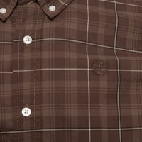 Koszula męska TIMBERLAND KOSZULA STRETCH POPLIN CHECK SHIRT tb0a5m16bk21 kolor brązowy