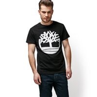 T-shirt, koszulka męska TIMBERLAND T-SHIRT LOGO BIG TEE tb0a1y3h0011 kolor czarny