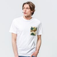 T-shirt, koszulka męska TIMBERLAND T-SHIRT SS FIELD TRIP PRINT POCKET TEE tb0a2e4v1001 kolor biały
