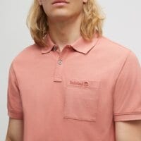 Koszulka polo męska TIMBERLAND POLO SS MODERN WASH POCKET POLO tb0a65p1dj11 kolor różowy