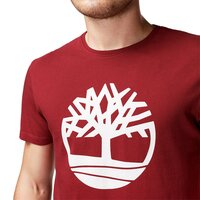 T-shirt, koszulka męska TIMBERLAND T-SHIRT KENNEBEC RIVER BRAND a1l6on14 kolor bordowy