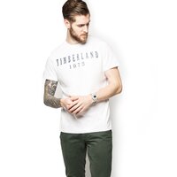 T-shirt, koszulka męska TIMBERLAND T-SHIRT SS LINEAR a1eiy100 kolor biały
