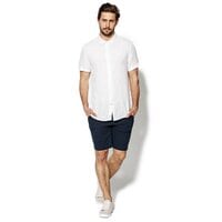 Koszula męska TIMBERLAND KOSZULA SS MILL RIVER LINEN SHIRT a1kt6k93 kolor biały