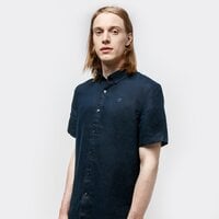 Koszula męska TIMBERLAND KOSZULA SS MILL RIVER LINEN SHIRT SLIM tb0a2dcc4331 kolor granatowy