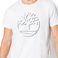 T-shirt, koszulka męska TIMBERLAND T-SHIRT SS DEAD RVR BRUSHED R a1ove100 kolor biały