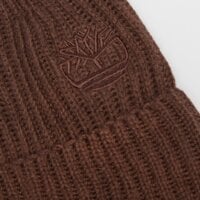 Czapka zimowa damska TIMBERLAND CZAPKA WOOL BEANIE tb0a66cj2431 kolor brązowy