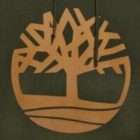 Bluza męska TIMBERLAND BLUZA Z KAPTUREM NORTHWOOD TREE LOGO BB HOODIE tbc0yh9tu311 kolor zielony