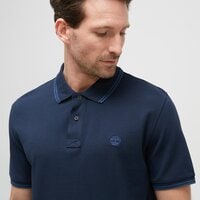 Koszulka polo męska TIMBERLAND POLO TIPPED PIQUE SHORT SLEEVE POLO tb0a5w4y4331 kolor granatowy