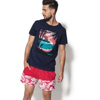 T-shirt, koszulka męska TIMBERLAND T-SHIRT SS KENNEBEC RV VINTAGE a1l8jj38 kolor granatowy