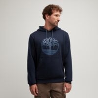 Bluza męska TIMBERLAND BLUZA Z KAPTUREM NORTHWOOD TREE LOGO tb0a626u4331 kolor granatowy