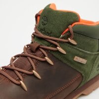 Dziecięce buty zimowe TIMBERLAND EURO SPRINT MID LACE BOOT tb0a5qzkafk1 kolor brązowy