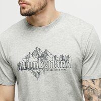 T-shirt, koszulka męska TIMBERLAND T-SHIRT LINEAR MOUNTAIN TEE tb0a22kh0521 kolor szary