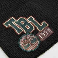 Czapka zimowa damska TIMBERLAND CZAPKA LAYERED PATCH BEANIE tb0a67ra0011 kolor czarny