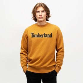 TIMBERLAND BLUZA TFO PRINT LINEAR LOGO CREW SWEATSHIRT