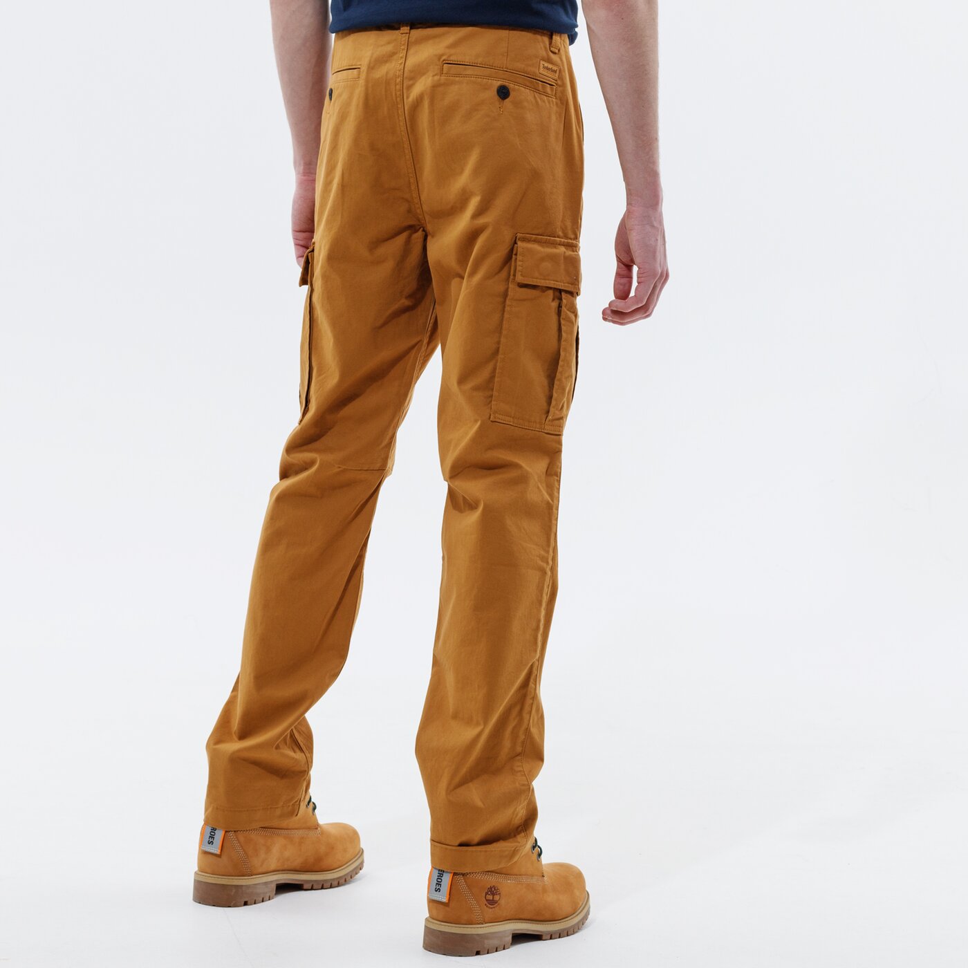TIMBERLAND SPODNIE CORE TWILL CARGO PANT TB0A2CZHP471 kolor BRĄZOWY
