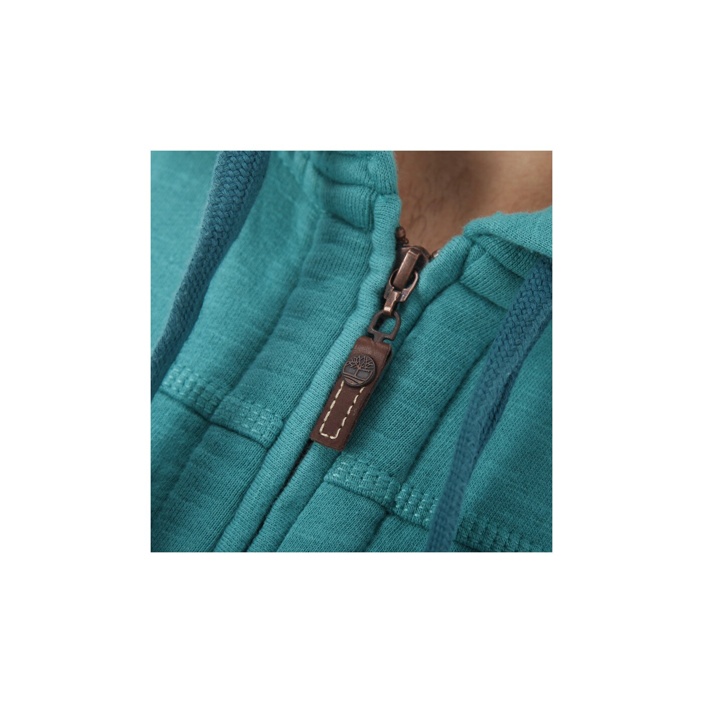 Bluza męska TIMBERLAND BLUZA SLUB FULL ZIP HOODY SWEAT 4729j306 kolor zielony