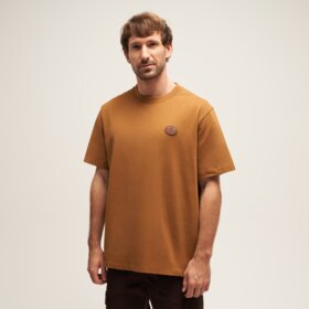 TIMBERLAND T-SHIRT LEATHER BADGE HW SS TEE