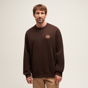 TIMBERLAND BLUZA LEATHER PATCH LB CREW SWEATSHIRT