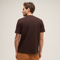 T-shirt, koszulka męska TIMBERLAND T-SHIRT HERITAGE SEAL SS TEE tbc0yhdkc351 kolor brązowy