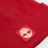 Czapka zimowa damska TIMBERLAND CZAPKA TONAL PATCH BEANIE tb0a65jaai71 kolor czerwony
