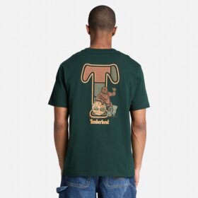 TIMBERLAND T-SHIRT "PATCHWORK T" SS BACK GRAPHIC