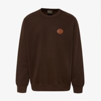 Bluza męska TIMBERLAND BLUZA LEATHER PATCH LB CREW SWEATSHIRT tbc0yhb1c351 kolor khaki