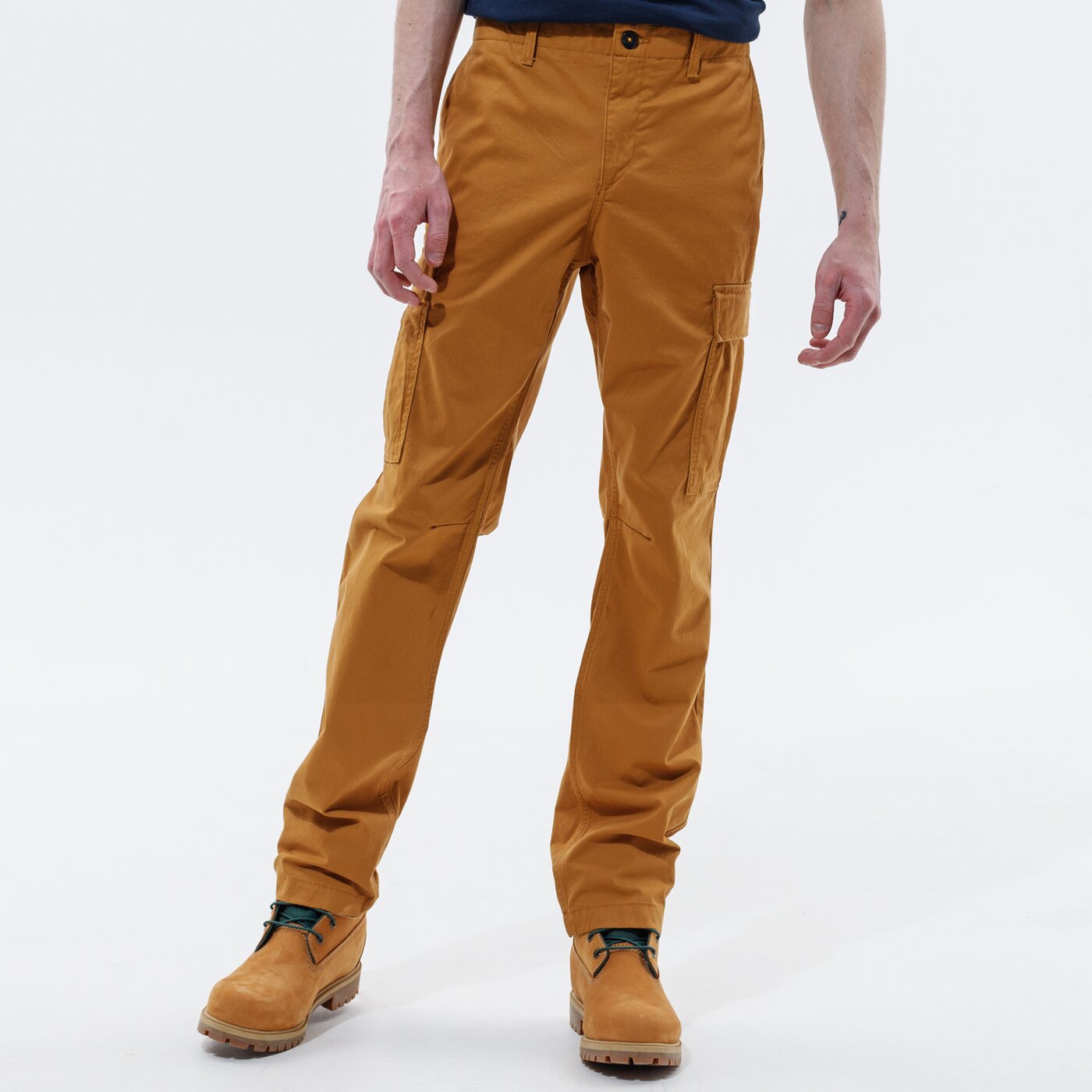 TIMBERLAND SPODNIE CORE TWILL CARGO PANT TB0A2CZHP471 kolor BRĄZOWY