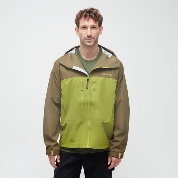 męskie odzież kurtki przejściowe Mężczyźni TIMBERLAND KURTKA WATERPROOF MOTION 3L JACKET TB0A5S3EEID1 kolor ZIELONY